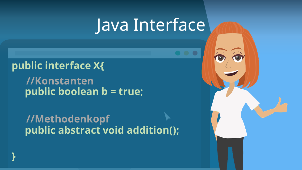 Java Interface • einfach erklärt mit Beispiel · [mit Video]