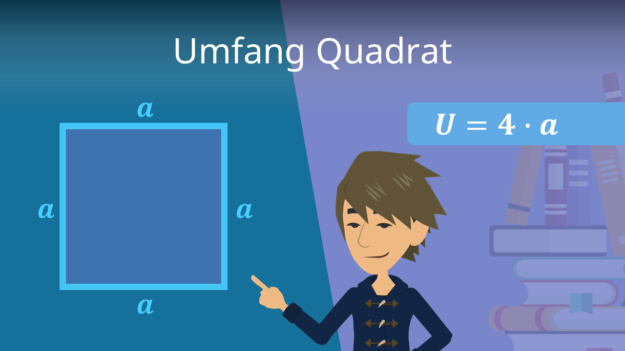Wie Berechnet Man Den Umfang Eines Quadrates Umfang Quadrat • Umfang Formel, Umfang berechnen Quadrat · [mit Video]