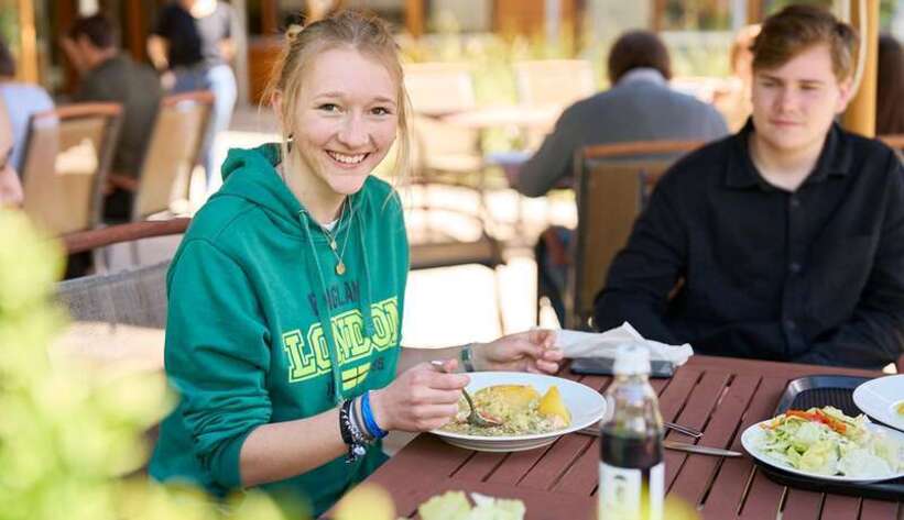 Bestens versorgt - in unserer Kantine