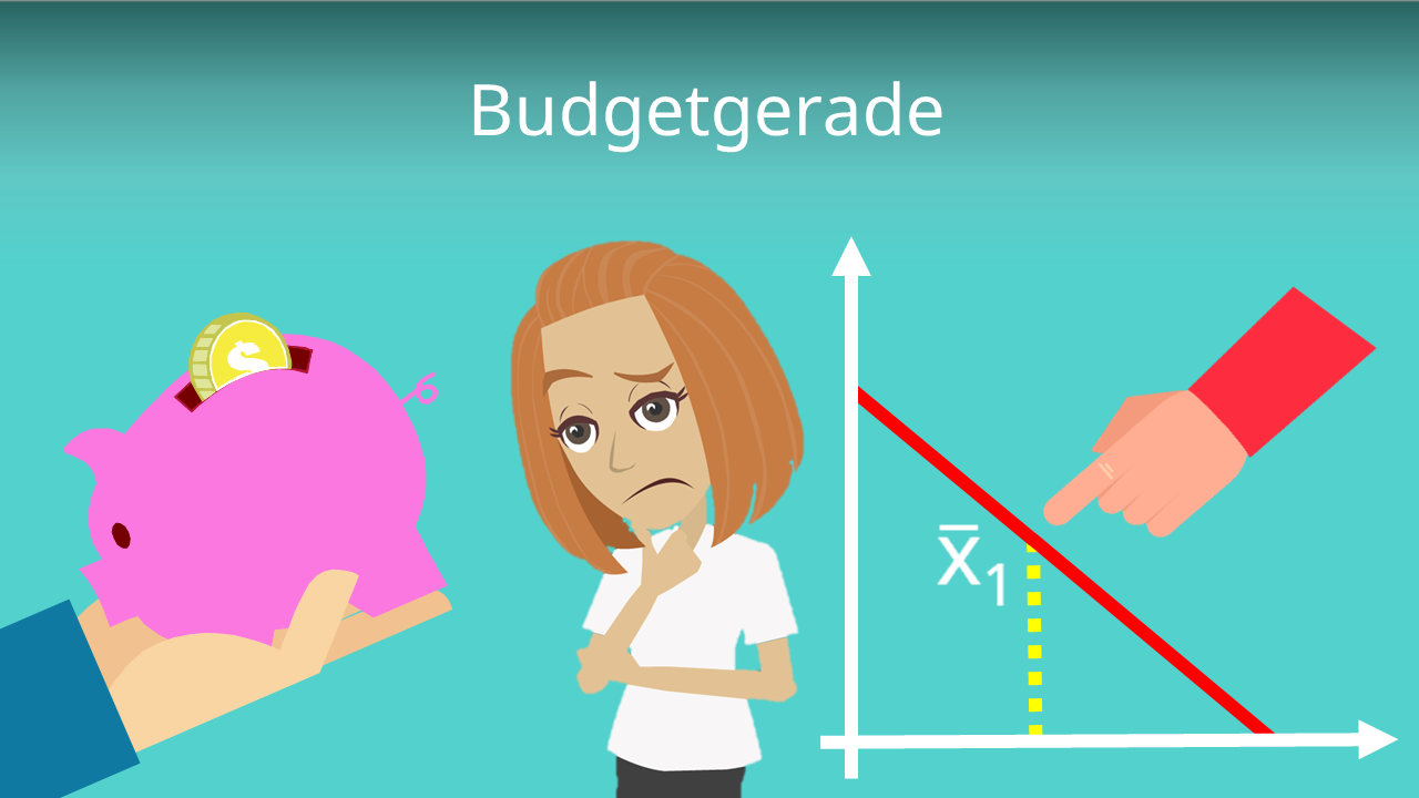 Budgetgerade und Budgetrestriktion berechnen · mit Video