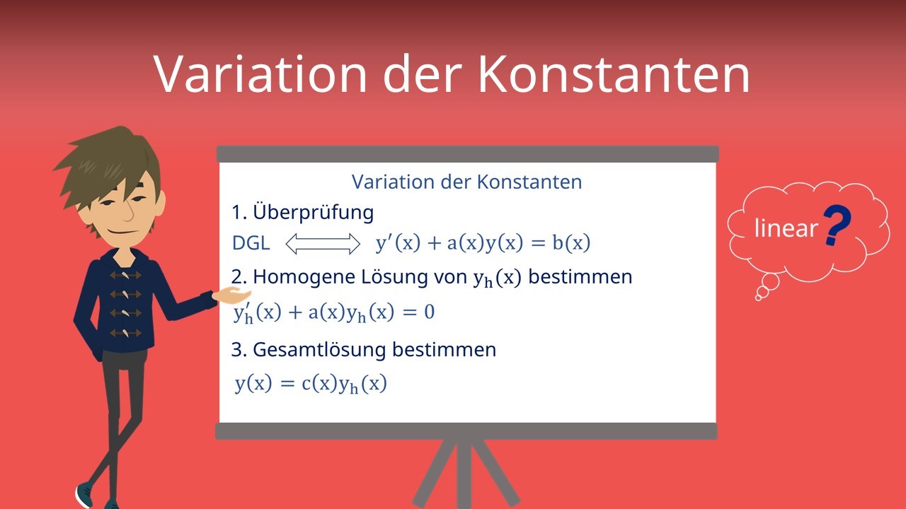 Variation der Konstanten: Erklärung und Beispiel · [mit Video]