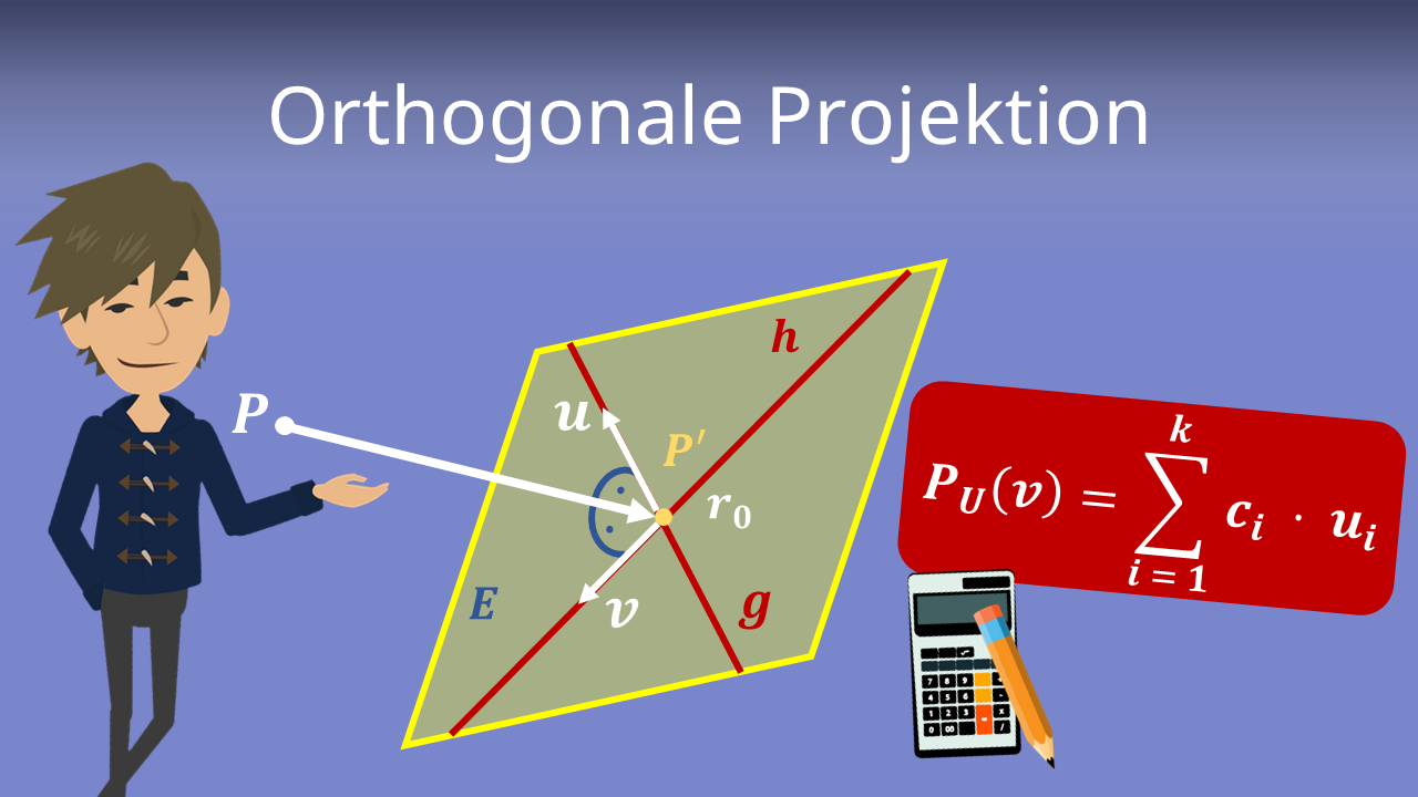 Orthogonale Projektion Herleitung Beispiel Mit Video