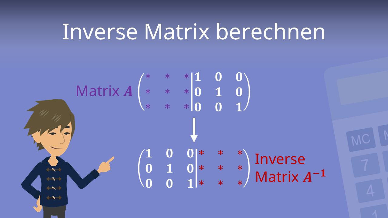 Inverse Matrix berechnen • einfach erklärt · mit Video
