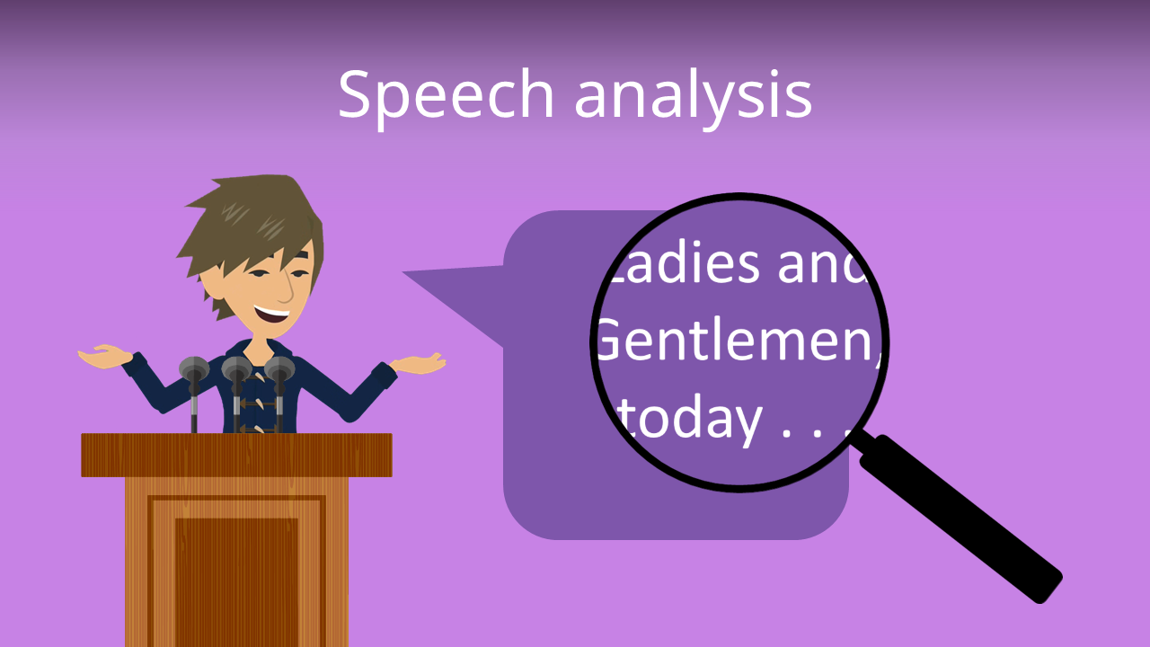 how to write an speech analysis