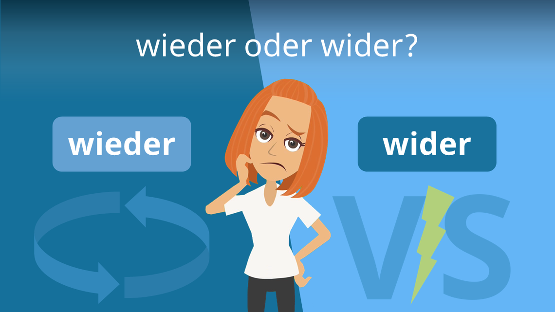 Wann schreibt man wider?