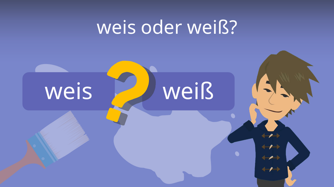 Wie schreibt man weiß Englisch?