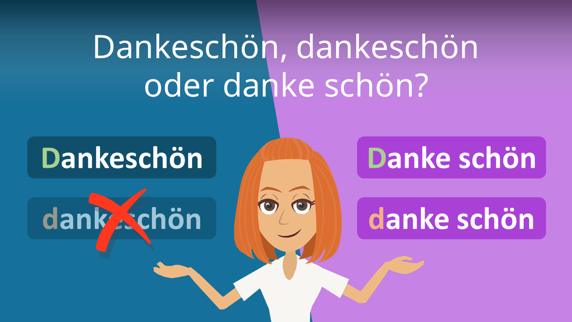 Dankeschön, dankeschön oder danke schön?