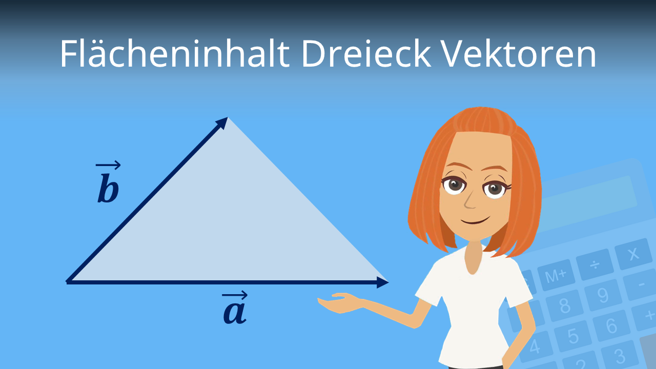 Flächeninhalt Dreieck Vektoren • Formel, Beispiel · [mit Video]