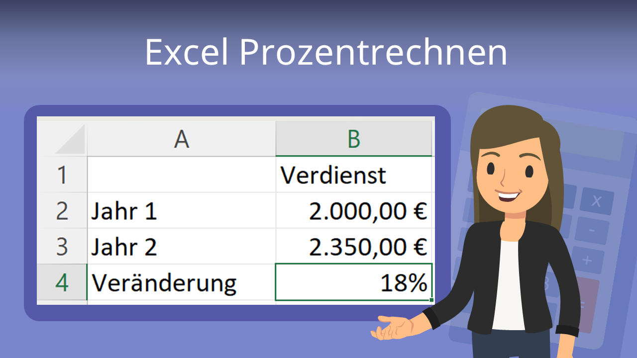 Excel Prozentrechnung • Erklärung und Beispiele · [mit Video]