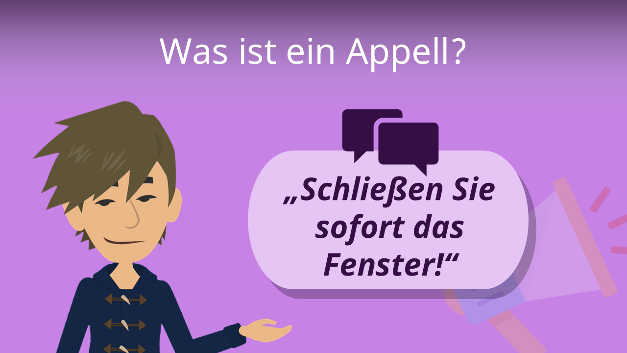 was ist ein Appell? • Bedeutung und Appellformen · [mit Video]